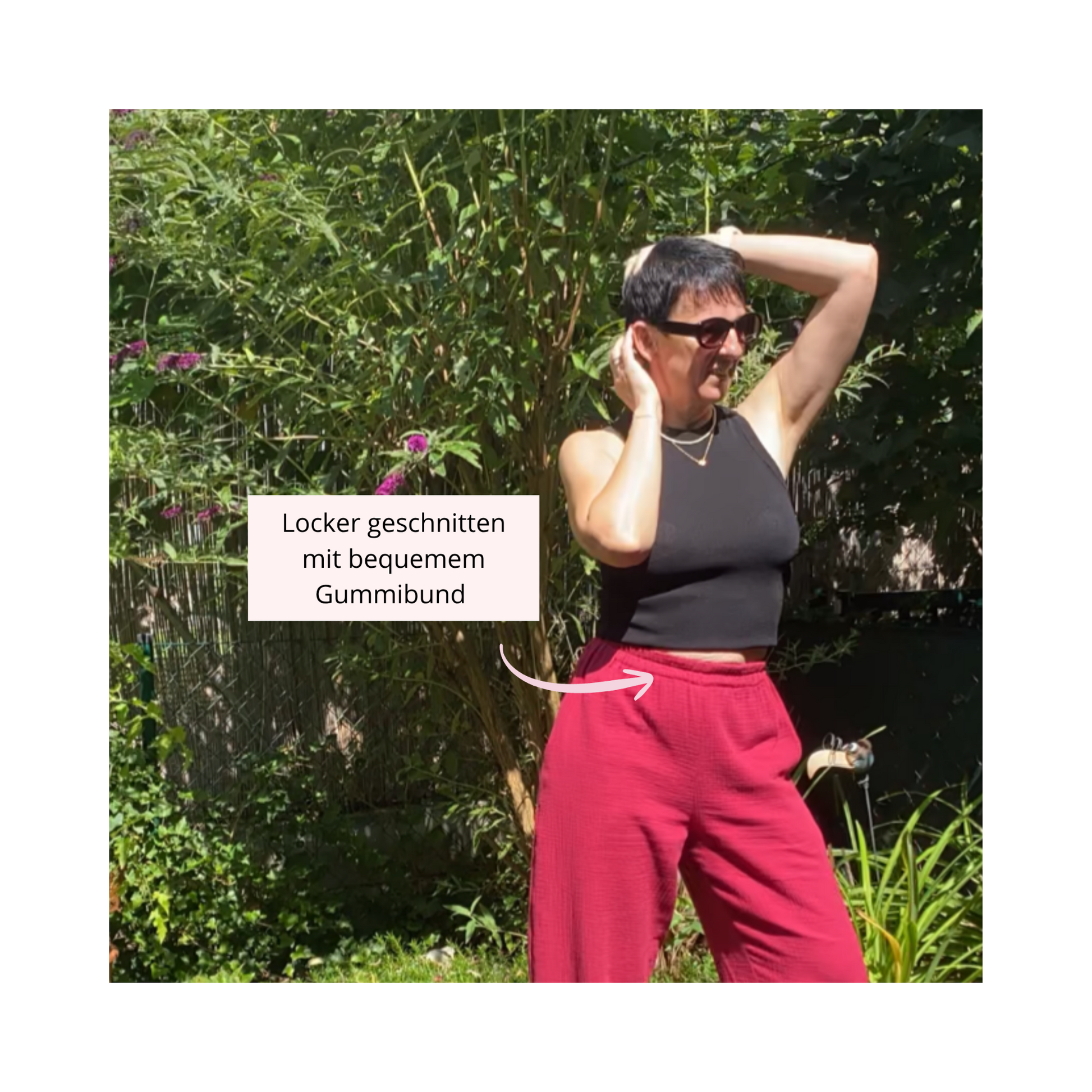 Damenhose "ELLA" 36-46 - PDF Schnittmuster inkl. Nähanleitung