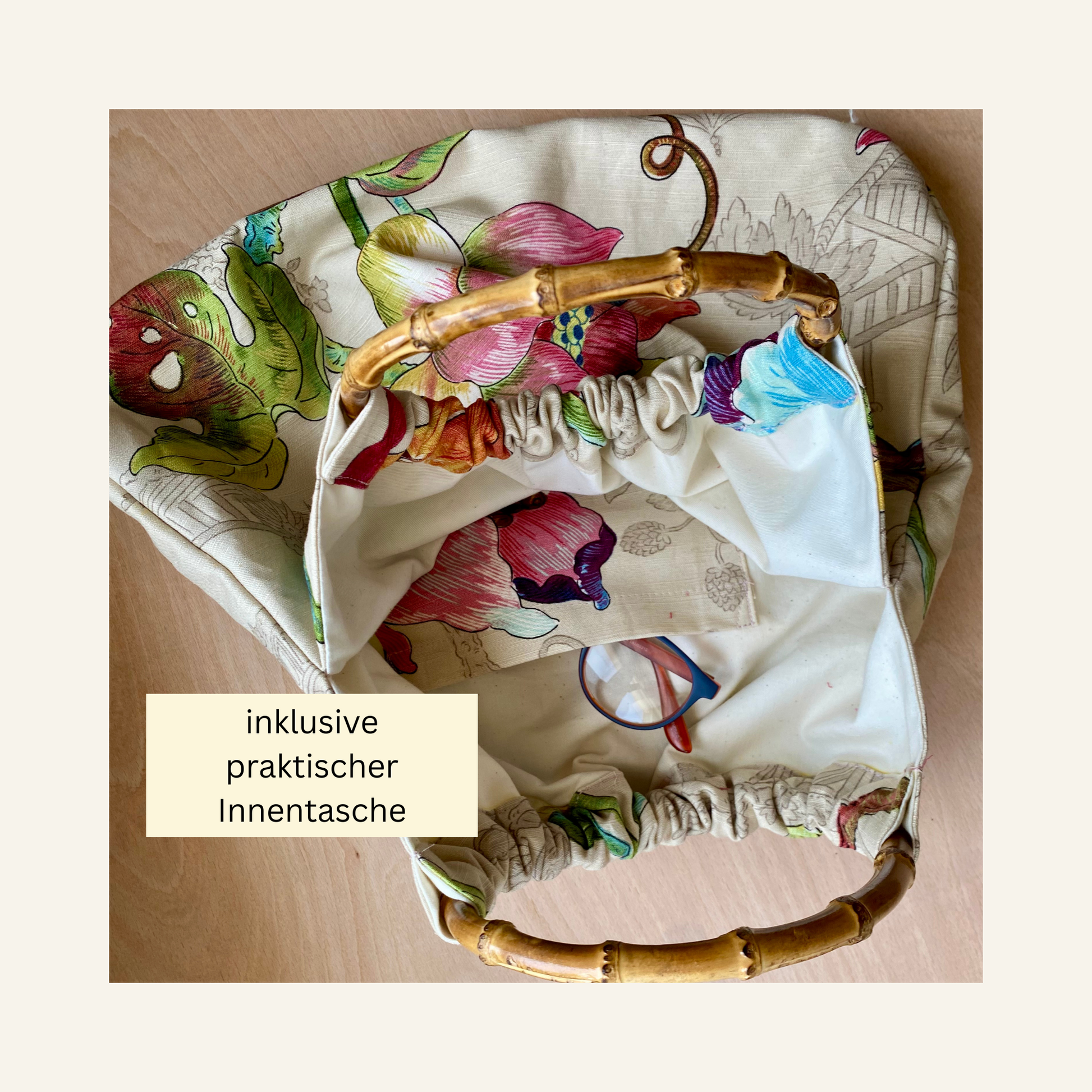 Beuteltasche "LINA"- PDF Nähanleitung inkl. Schnittmuster