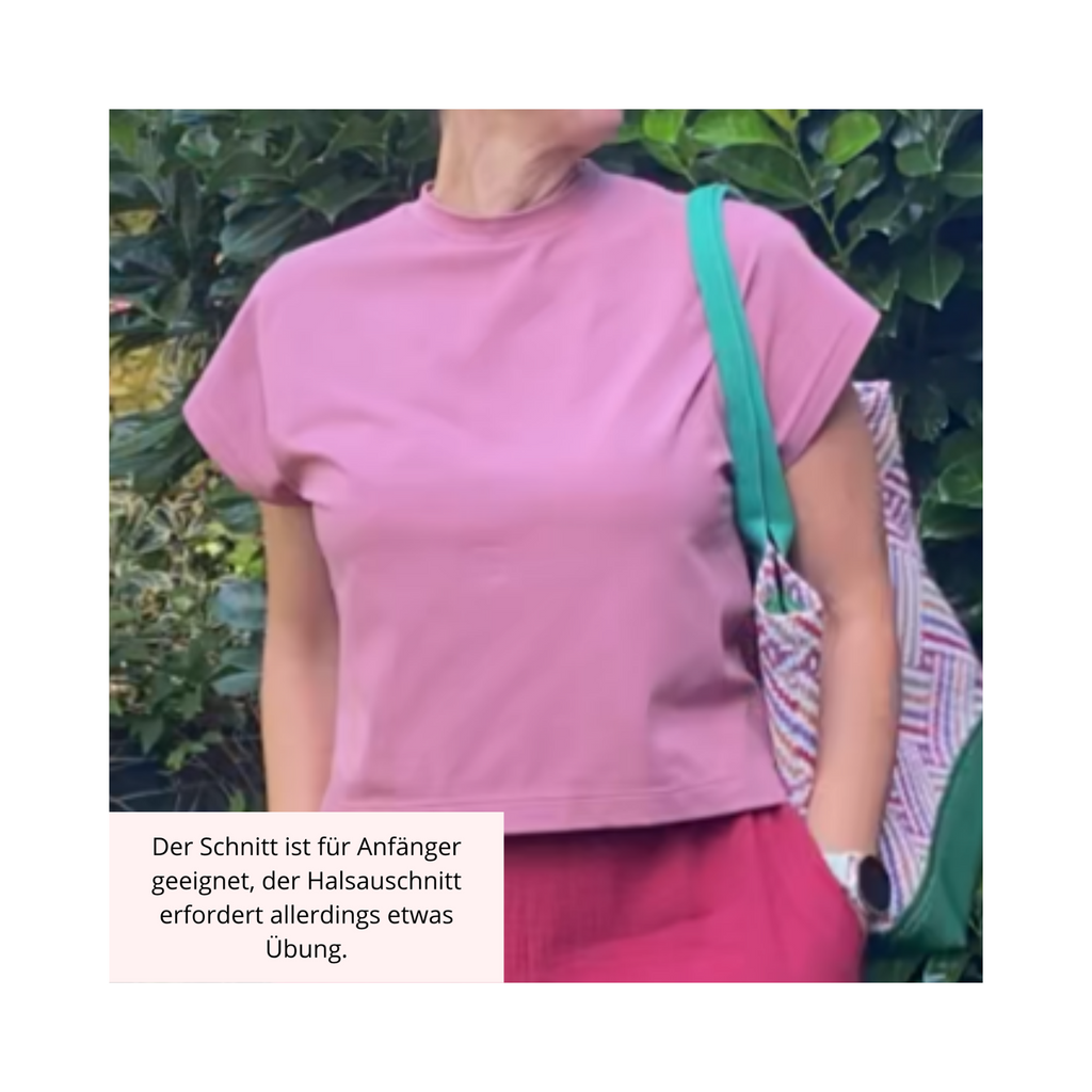 Damen T-Shirt "AYA" 36-46 - PDF Schnittmuster inkl. Nähanleitung