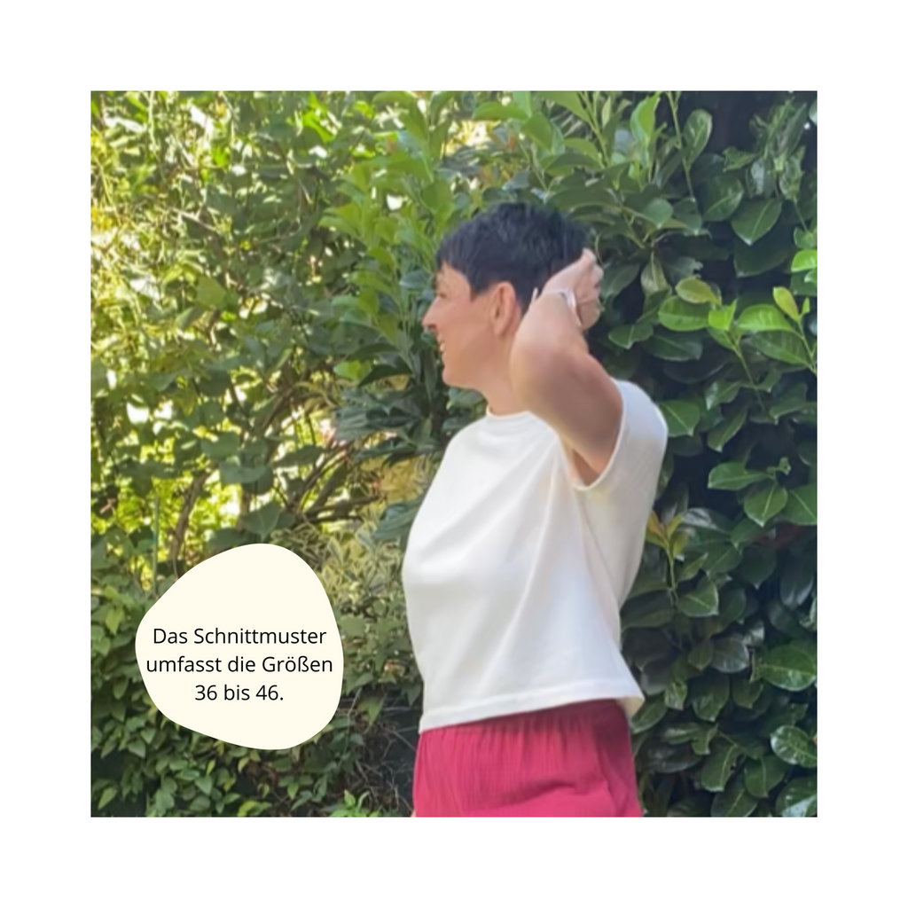 Damen T-Shirt "AYA" 36-46 - PDF Schnittmuster inkl. Nähanleitung