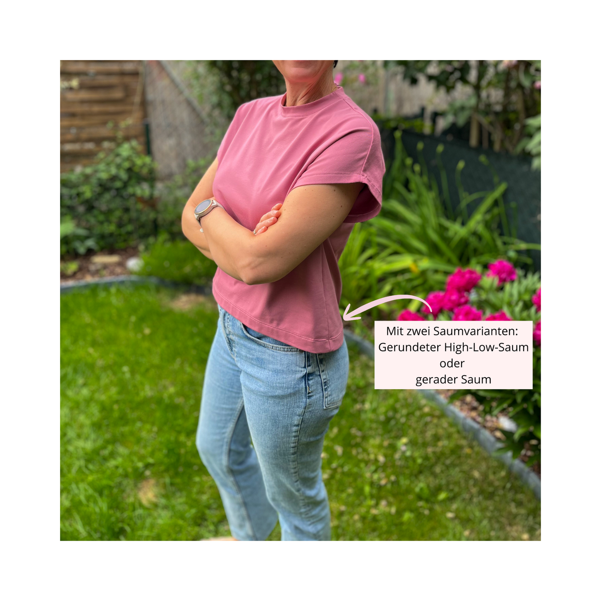 Damen T-Shirt "AYA" 36-46 - PDF Schnittmuster inkl. Nähanleitung